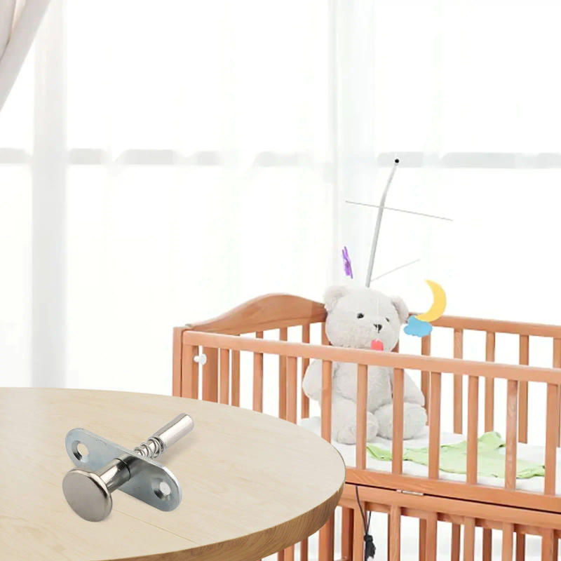 Description Picture 3 of itemPlunger Latches 6.5x45mm/0.26x1.77inch Steel Spring-Loaded Bolt Plunger Spring Latch Cabinet Hinges Hardware Accessories