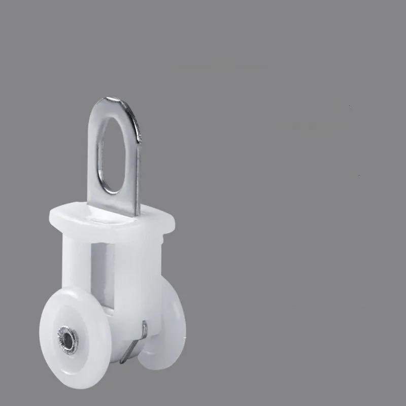 Description Picture 5 of item30pcs Curtain Track Pulley Hook Accessories Bathroom Door Curtain Slide Roller Buckle Ring Wheel Old Guide Wheel Window Hardware