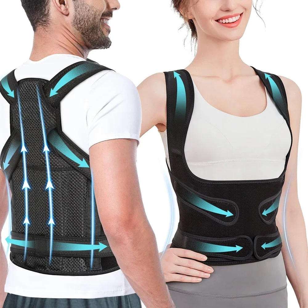 Description Picture 2 of itemPosture Corrector for Women and Men - Adjustable Back Brace & Straightener for Scoliosis, Hunchback Spine Corrector Back Support