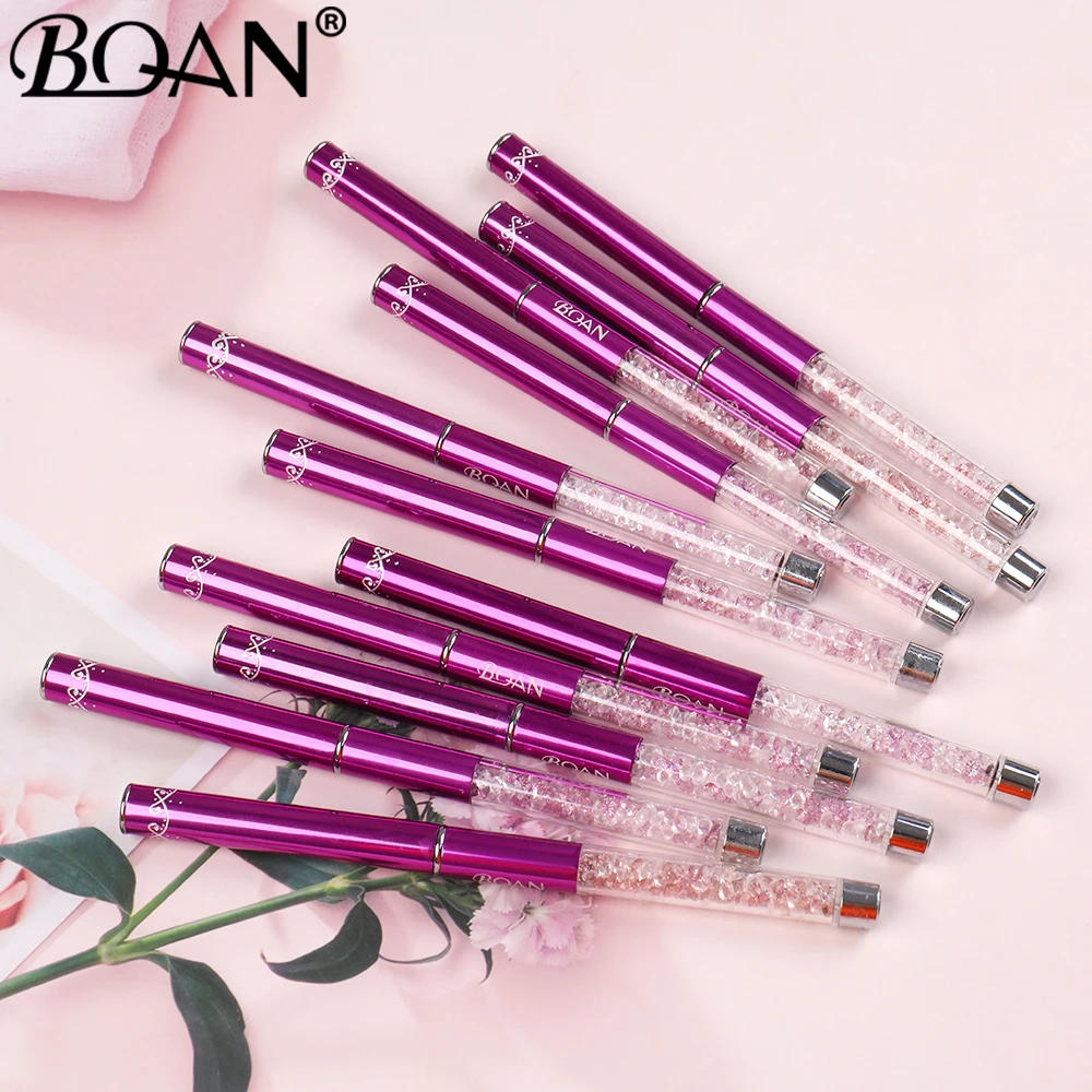 Description Picture 6 of item10Style Purple Nail Brush Set  Nail Art Line Painting Brushes Crystal Acrylic Thin Liner Drawing Pen Manicure Tools UV Gel