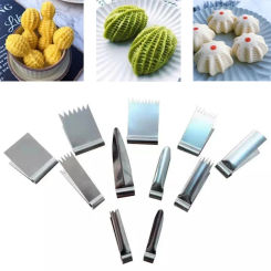 11 Styles Walnut Cake Molds Cake Decorating Tools Stainless Steel Clips Baking Bread Dessert Pastry Decoration Clips Peanut Mold