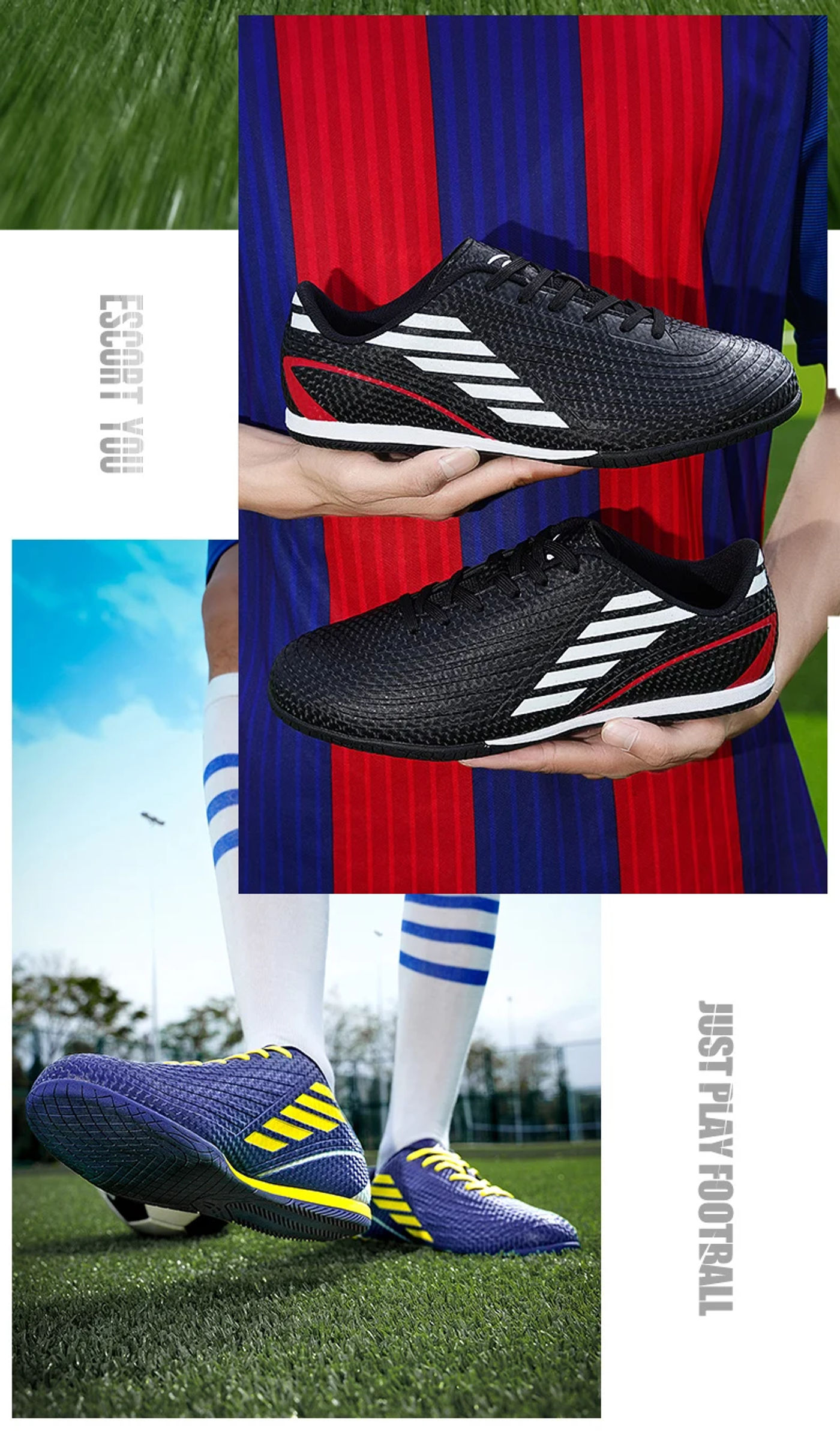 Description Picture 5 of itemSoccer Shoes Original Men Football Boots Child Studded Boots Soccer Tennis Shoes Non-slip Training Sneakers Turf Futsal Trainers