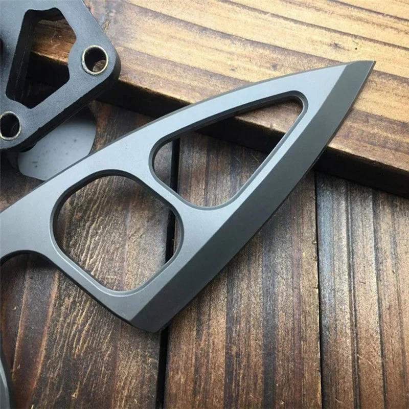 Description Picture 3 of itemFixed Blade Tactical Mini Neck Knife 440C Stainless Steel Titanium Oxide Outdoor Survival Knives Pocket Knife Camping Hunting