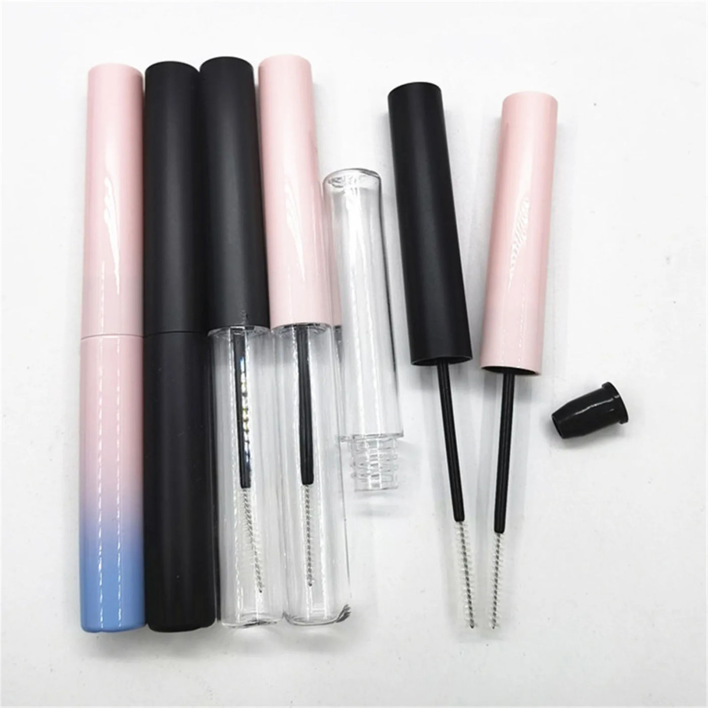 Description Picture 2 of item4ml Empty Mascara Tubes Makeup Packaging Cosmetic Sample Container Refillable Plastic Bottle with Eyelash Brushes Stick