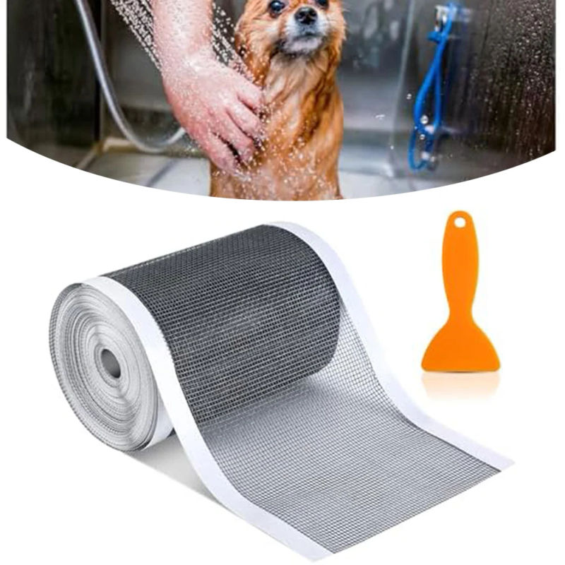 Description Picture 3 of itemAdjustable Mesh Shower Drain Cover Sticker For DIY Floor Drain Preven Anti Blocking Hair Filter Mesh Repair Bathroom Accessories