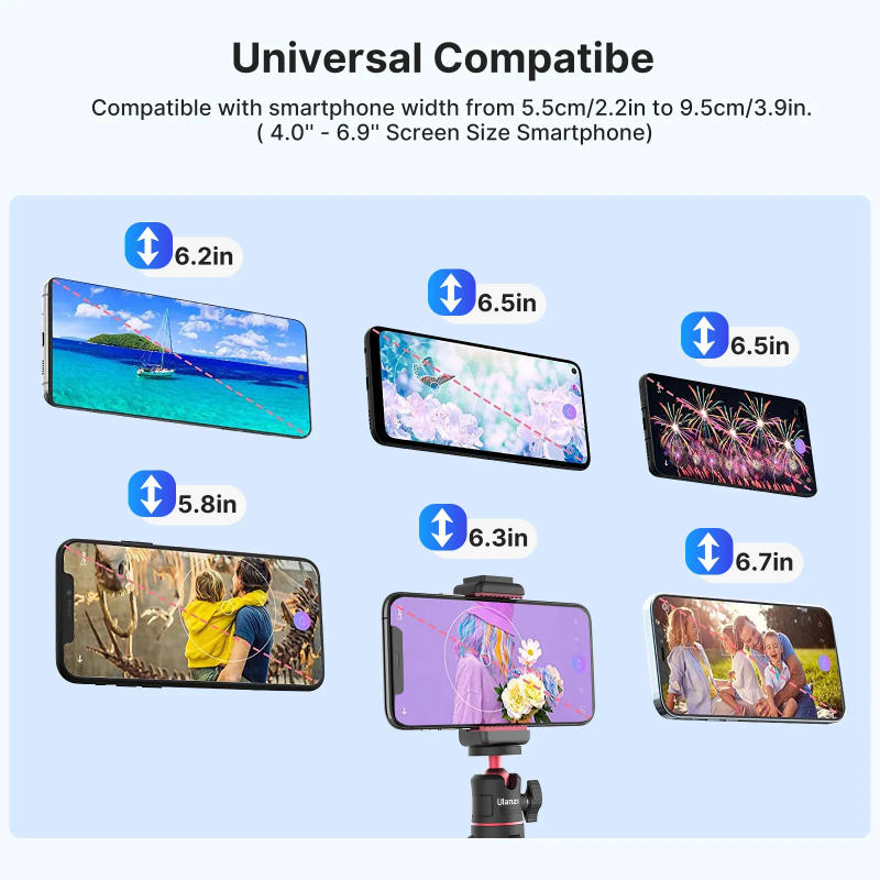 Description Picture 4 of itemUlanzi MT-08 Smartphone Stand Holder Mini Tripod For Canon Sony Mirrorless System Camera iPhone 15 14 13 PRO MAX Selfie Stick