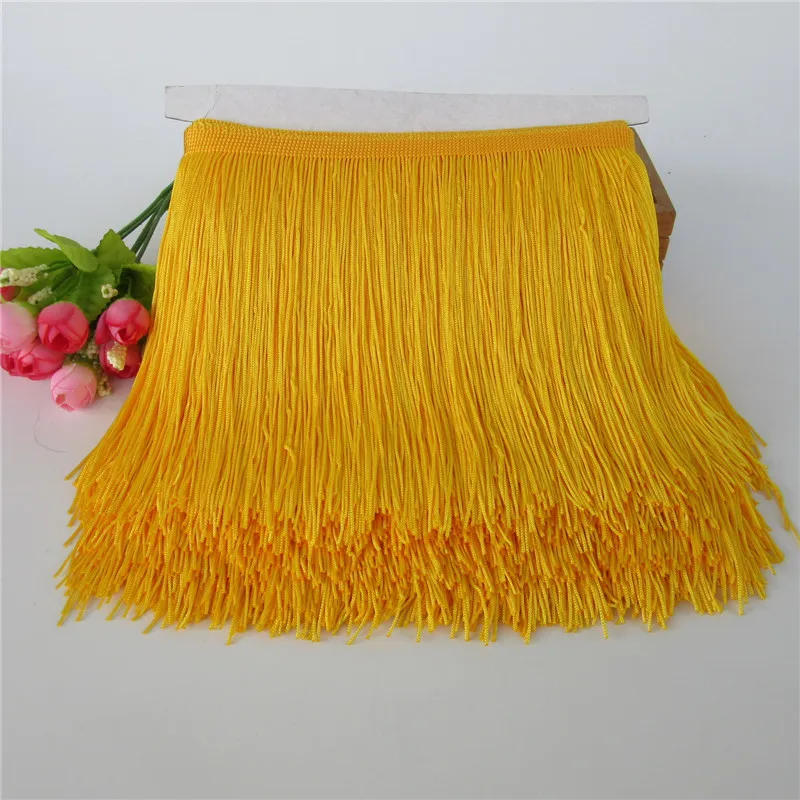 Description Picture 5 of item10/15/20/30cm Yard Lace Trim Tassel Fringe DIY Latin Dress Stage Clothes Accessories Decorative Tassels for Curtains Lace