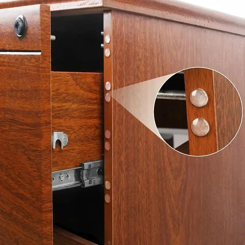 Description Picture 6 of item300/100pcs Self-Adhesive Clear Door Stop Rubber Damper Buffer Cabinet Bumpers Silicone Furniture Dots Cushion Protective Pads