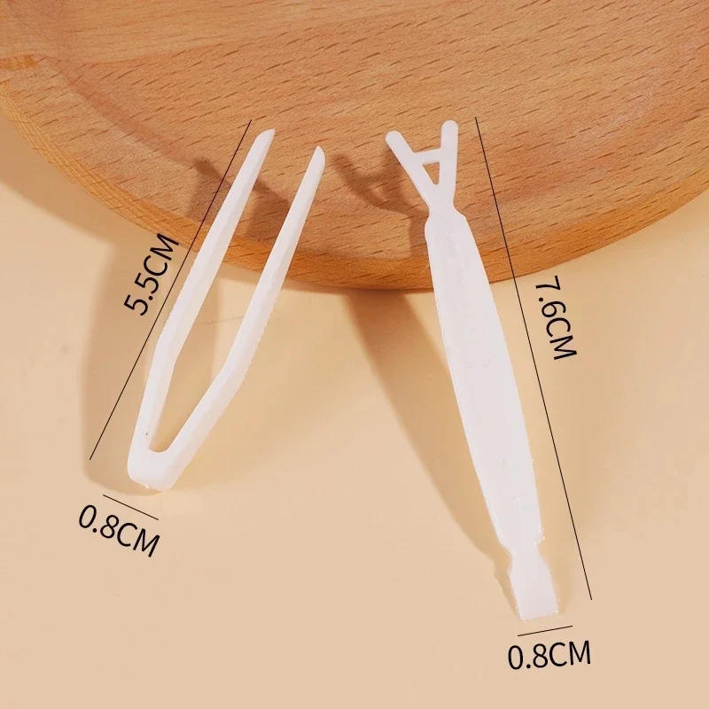 Description Picture 3 of item20pcs Disposable Double Eyelid Sticker Auxiliary Tool Plastic Clip Tweezers Stereotype Y Fork Cosmetic Beauty Tape Supply
