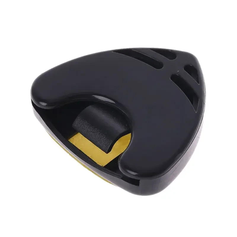Description Picture 3 of item1pcHeart Pick Box Guitar Pick Holder Plastic Plectrum Case Mediator Quick Storage Self Adhesive Triangle Shape Music Accessories