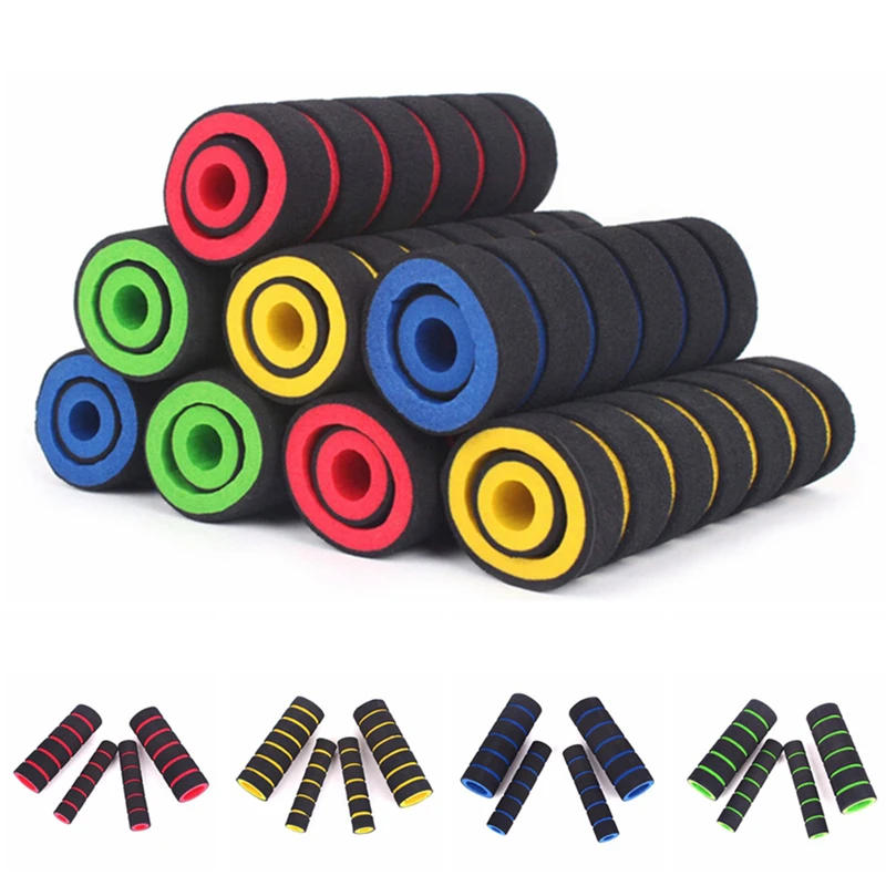 Description Picture 5 of item2 Pair Motorcycle Bicycle HandleBar Grip + Brake Clutch Lever Soft Sponge Cover