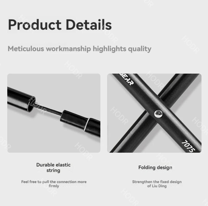 Description Picture 6 of item[HODR] 3F UL GEAR Folding Camp Stool Dyneema Ultra-Light Camp mini Chair Outdoor Portable Camping Stool Barbecue Fishing Stool