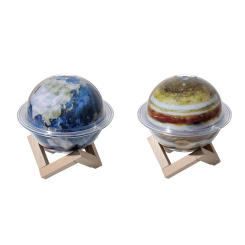 Humidifiers For Bedroom, Cool Mist Humidifiers For Baby, LED Light And Humidifier 2-In-1, Planet Light Humidifiers