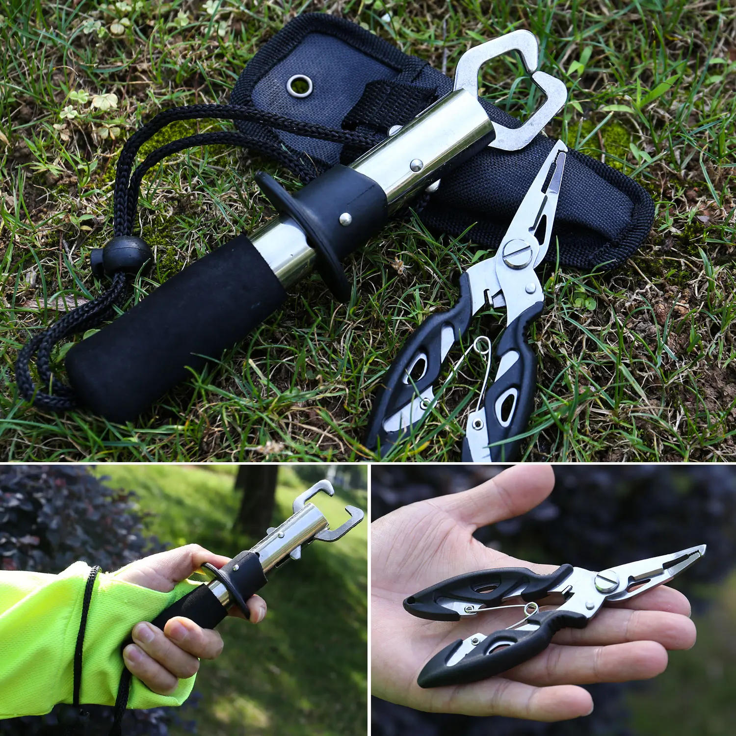 Description Picture 3 of itemSougayilang Fishing Tongs and Stainless Steel Fish Hook Remover Fish Controller Set High-quality Fishing Gear Tools Pesca