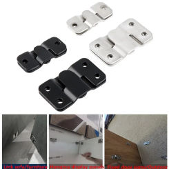 1pcs Stainless Steel Heavy Duty Picture Frame Hanger Photo Display Hooks Bed Interlocking Hanging Fasteners Furniture Connector