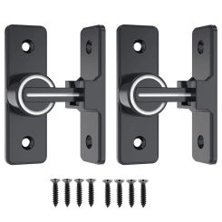 Barn Door Lock Hardware, 90 Degree Heavy Duty Gate Latches Flip Latch Safety Door Bolt Latch Lock