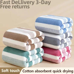 1 Pc Thickened Absorbent Bath Towel Soft Face Towel for Home