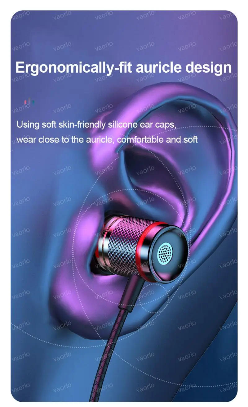 Description Picture 6 of item9D HIFI Heavy Bass Earphone 3.5MM AUX/Type-C Digital Chip 7.1 Surround Stereo Wired Headset With Mic Earbud For Samsung Android