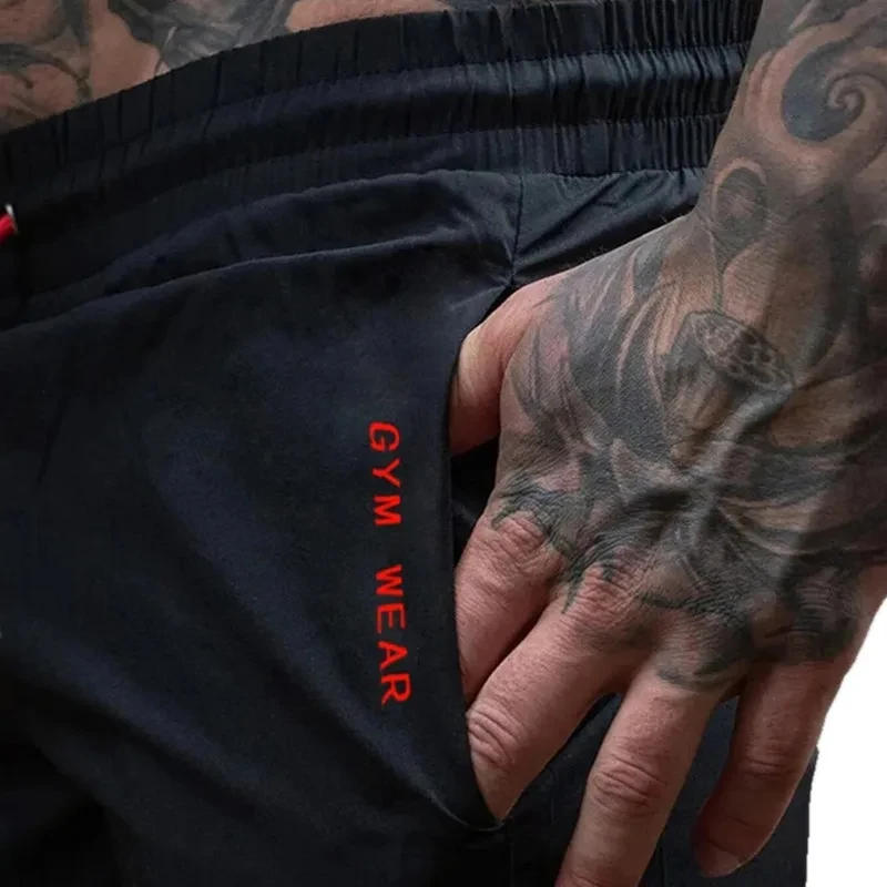 Description Picture 4 of itemStretch Fitness Solid Color Thin Running Pants Training Pants Summer Beach Shorts Sports Trend Quick Drying Breathable Shorts