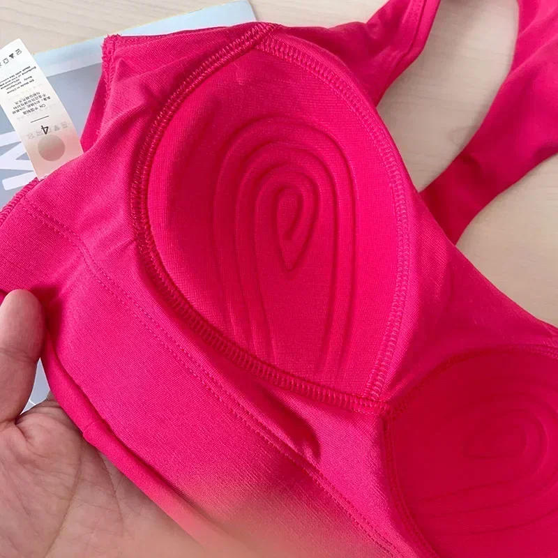 Description Picture 5 of itemLemon Women H-word High Elasticity Shock-proof Sports Bra Fixed Chest Pad Yoga Underwear Fitness Running Sports Vest Top