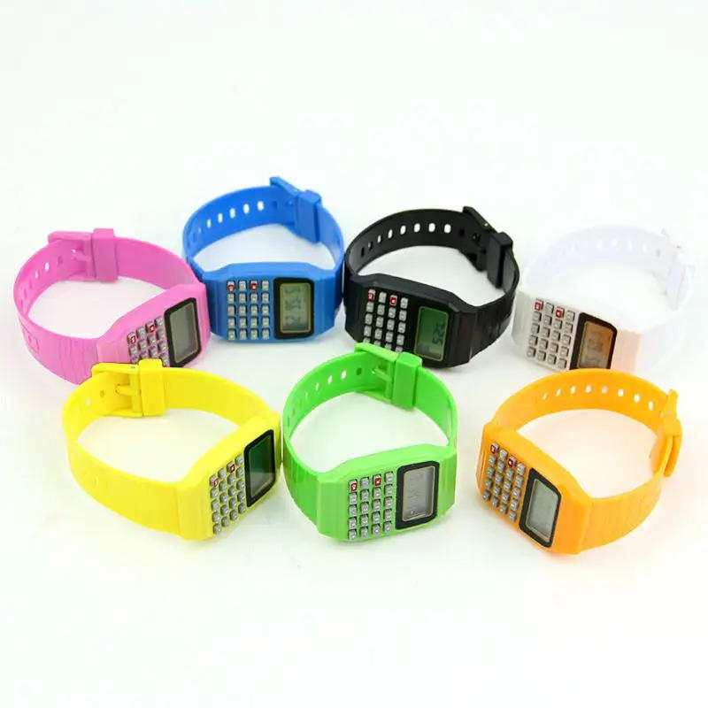 Description Picture 5 of itemChildren Electronic Calculator Silicone Date Multi-Purpose Keypad Wrist Watch