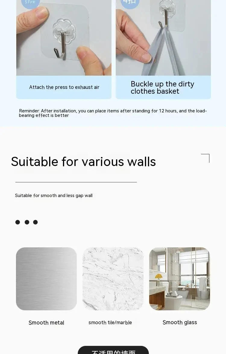 Description Picture 3 of itemDirty Clothes Storage Bag Basket Frame Bucket Foldable Mesh Laundry Bathroom Wall Hanging Household Clothing Organizer with Hook