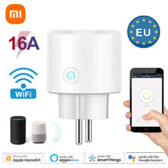 Xiaomi EU WiFi Smart Socket 16A 20A Tuya Smart Life Home Power Plug APP Wireless Remote Voice Control Power Control Timer