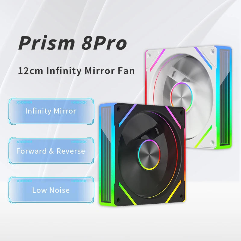 Description Picture 2 of itemOEM PRISM 5 PRO Computer Chassis Fan 12cm ARGB 4 Pin PWM Quiet Cooling Fan 12V Large Air Volume 45.2CFM/800-1600RPM
