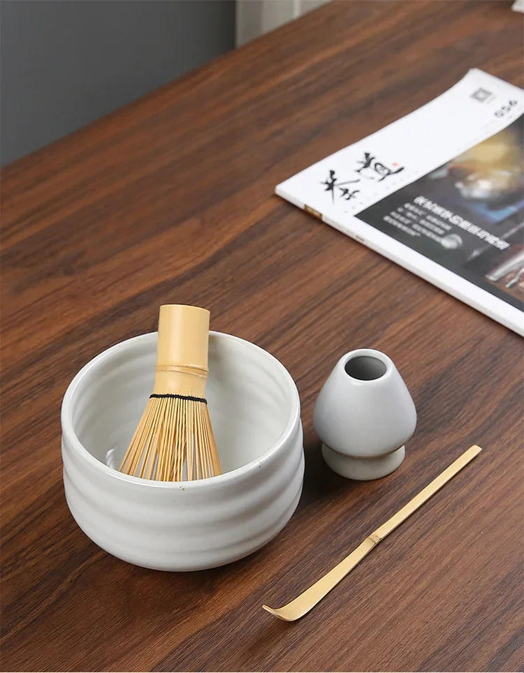 Description Picture 5 of itemJapanese Ceramic Matcha Green Tea Chasen Holder Stand Teaware Matcha Tool Bamboo Whisk Grinder Brushes Holder Tea Accessories