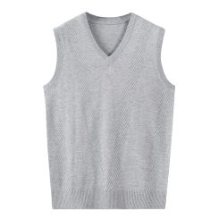 New Arrival Men's Sweater Vest Fashion Spring Wool Vest Men's Plain Jacquard Knitted Men's Clothing  Casual Sweater Vests
