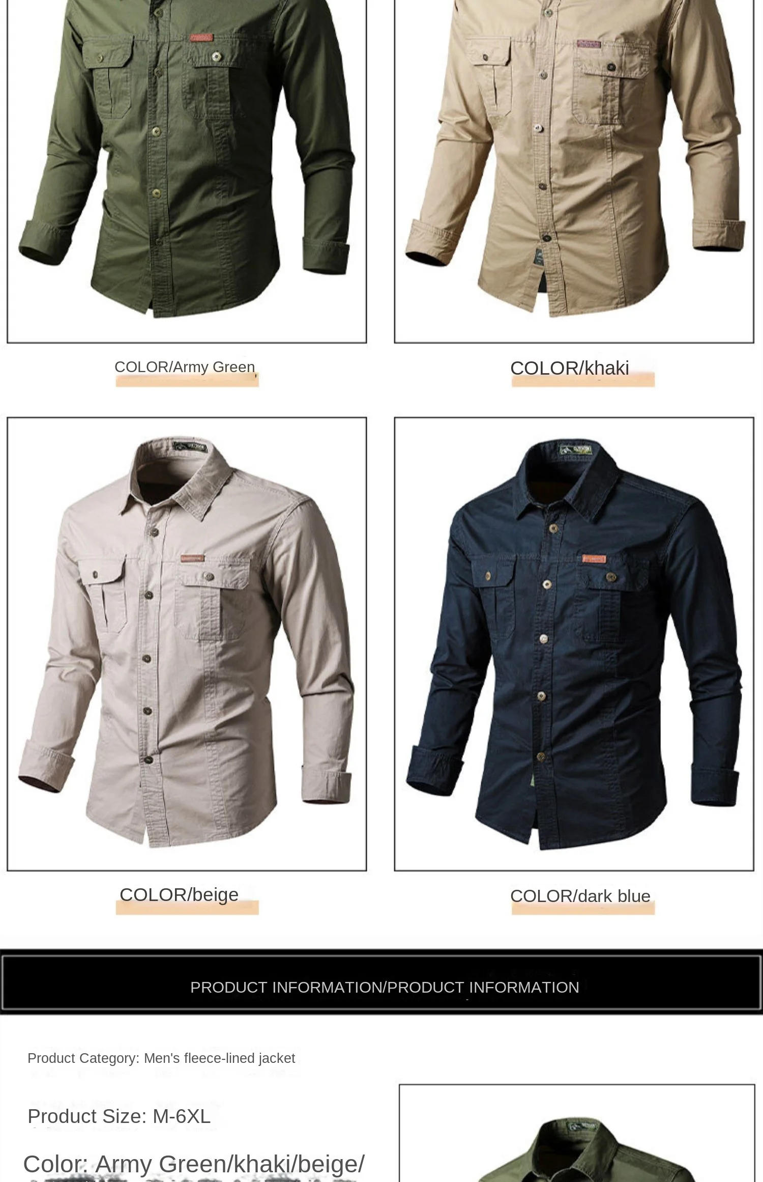 Description Picture 5 of itemDress Shirts for Men Luxury Brand Casual Long Sleeve Social Shirt Mens Clothing Outdoor Formal Man Fashion Vintage Elegant Men's