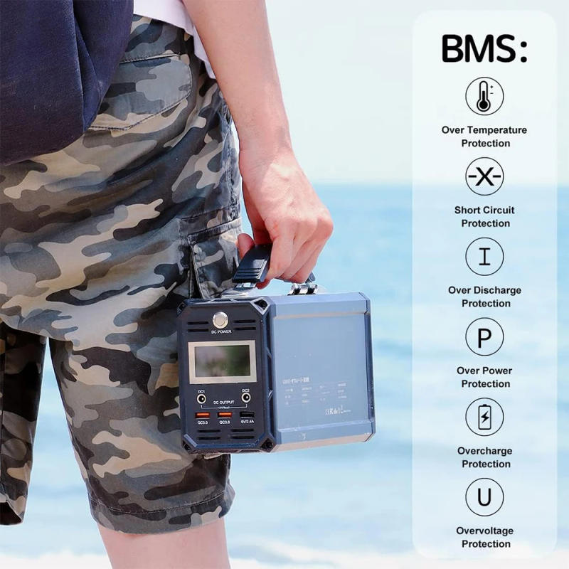 Description Picture 6 of itemFF Flashfish G300 300W Solar Generator 222Wh Portable Power Station 60000mAh Rechargeable Battery for Outdoor Camping Home