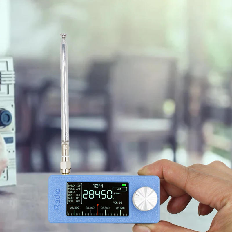 Description Picture 5 of itemSI4732 0.5-108mhz All Band Radio Receiver LSB USB AM FM FM/AM Radio w/ Antenna 1.9inch IPS Screen HF SW MW VHF Pocket Mini Radio