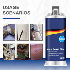 2 In1 Metal Repair Paste Heat Resistance Cold Weld Repair Adhesive Industrial Casting Agent Tool 50ml/100ml Super Welding Glue