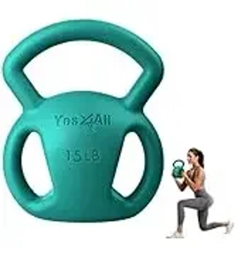 Description Picture 5 of itemYes4all skull kettlebells 25, 35 lbs-cast iron kettle bell with Anti Slip powder coated handle-strength training kettlebells