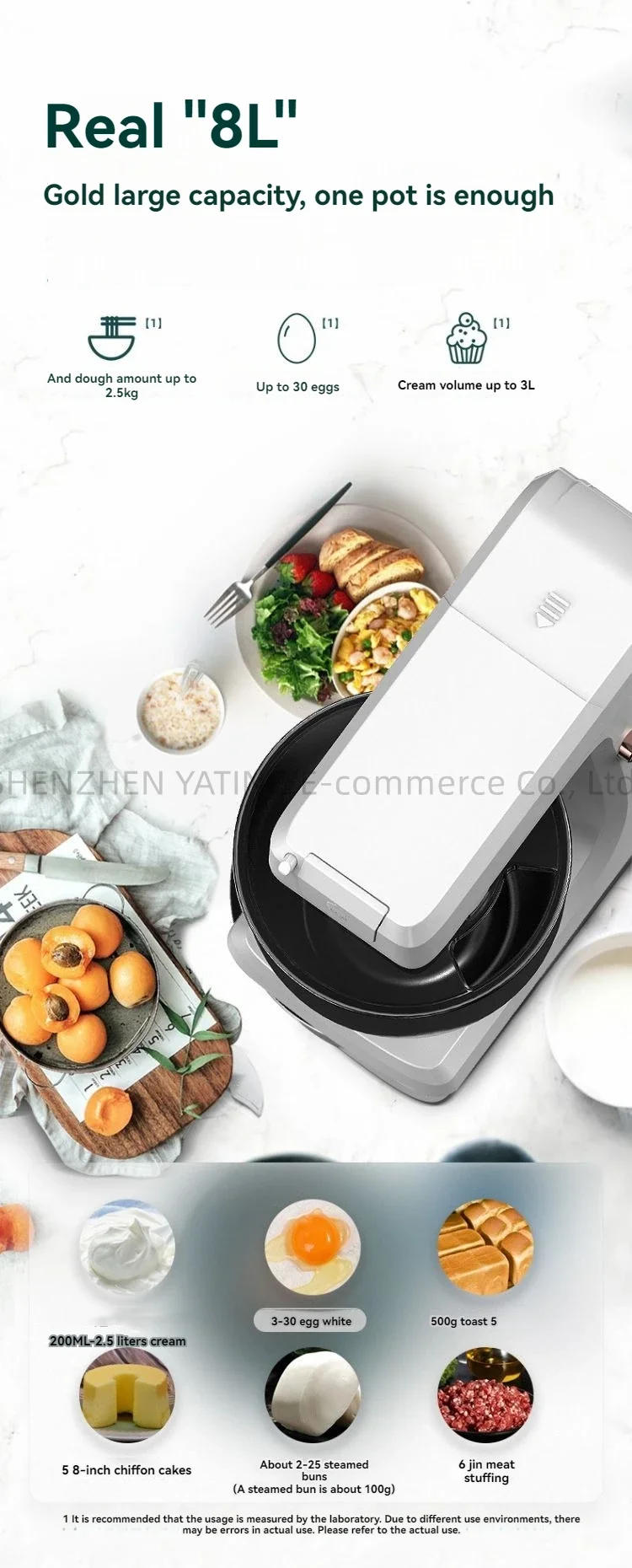 Description Picture 5 of itemMultifunctional chef machine Stirring juicing kneading machine Automatic dough mixer cutting and enema