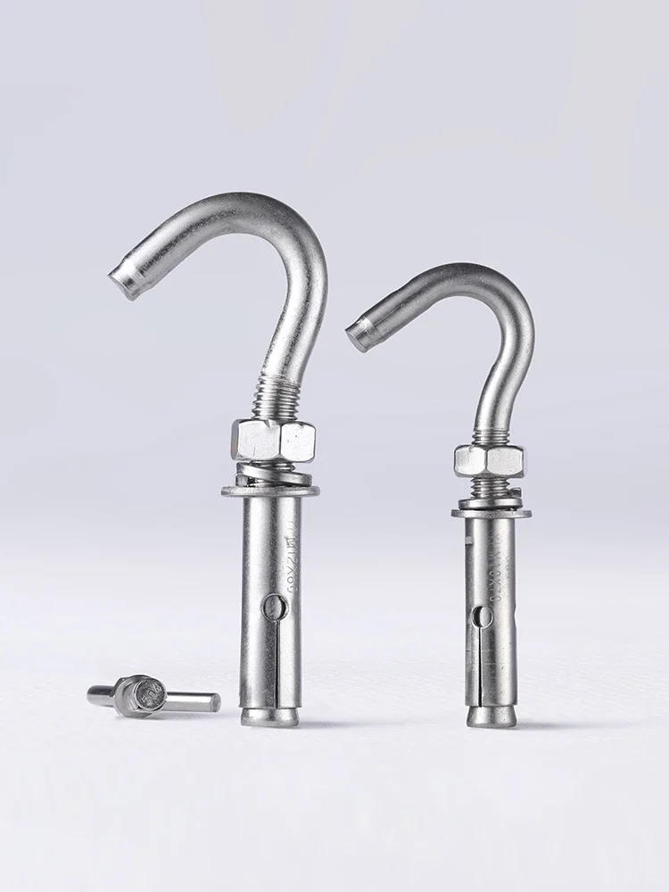 Description Picture 6 of item304 Stainless Steel Expansion Hooks Concrete Wall Closed Spring Opening Cup Anchor Bolt