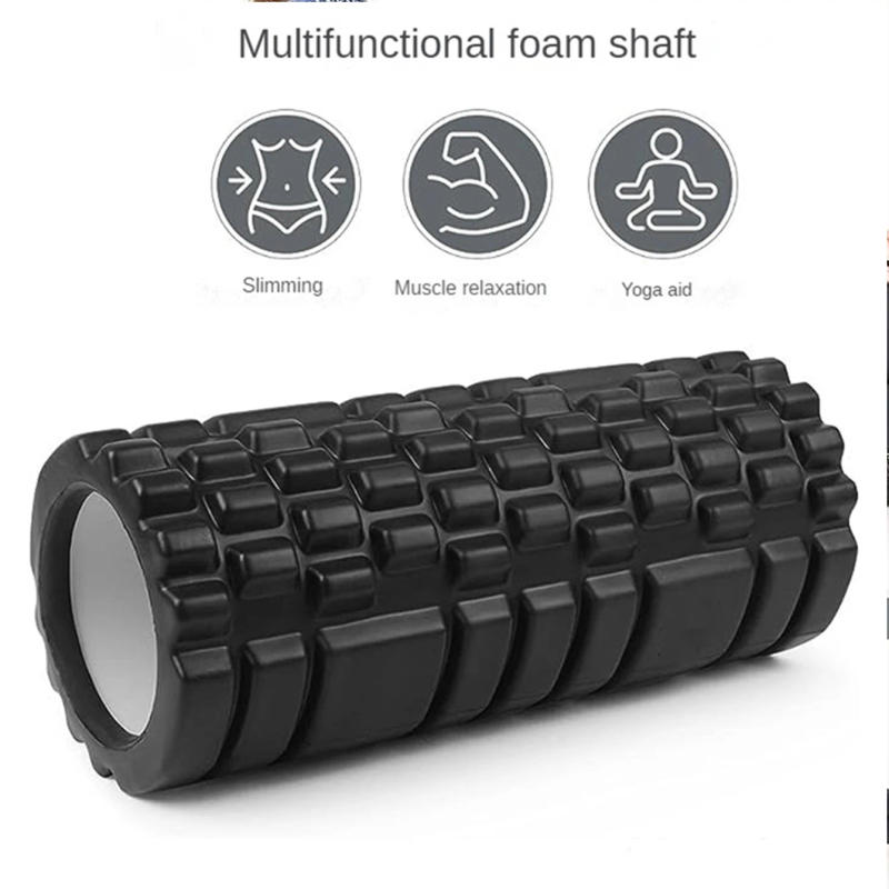 Description Picture 2 of item33cm Yoga Column Foam Axis Massage roller Muscle Back Muscle  MassageThe grid Back training set shipping