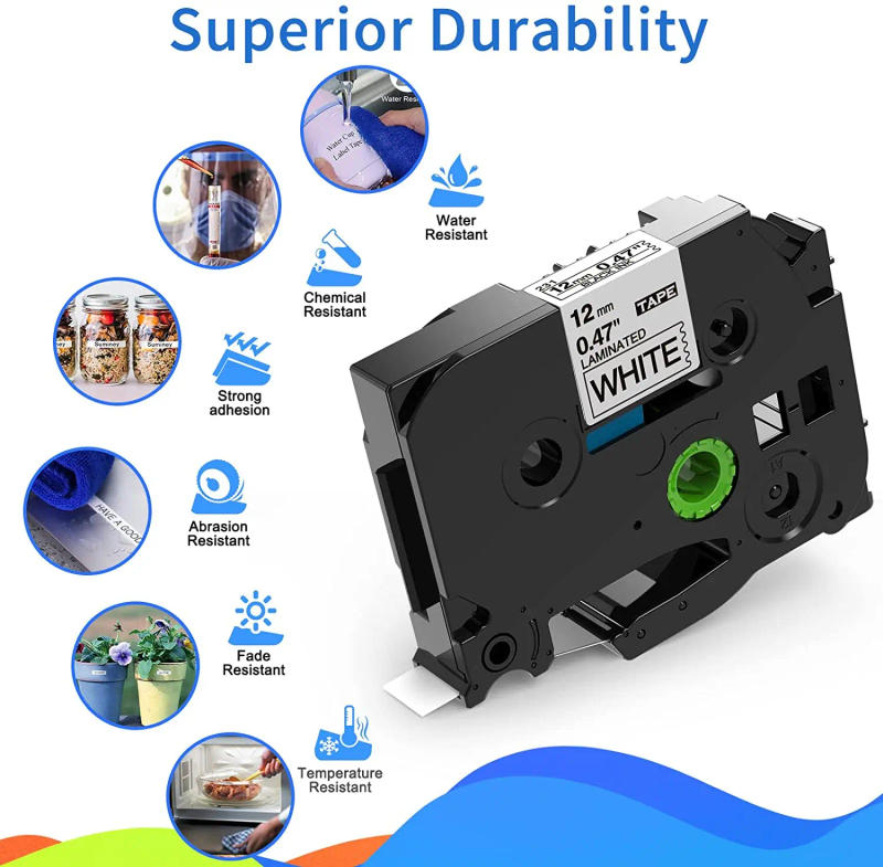 Description Picture 4 of item31 Colors Label Tape TZe-231 TZ 234 Cartridge Laminated Labeling Ribbon Fit Brother P-touch Label Maker PT-E105 1010 H101C D210