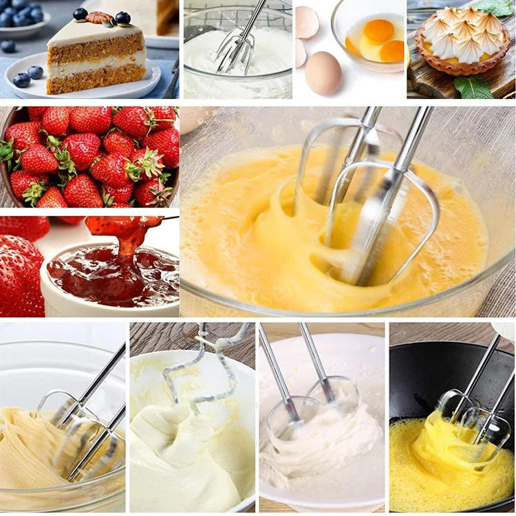 Description Picture 4 of itemMultifunctional Electric Food Blender 7 Speed Mini Mixer Food Cake Baking Dough Mixer Handheld Mixer Egg Beater Automatic Cream