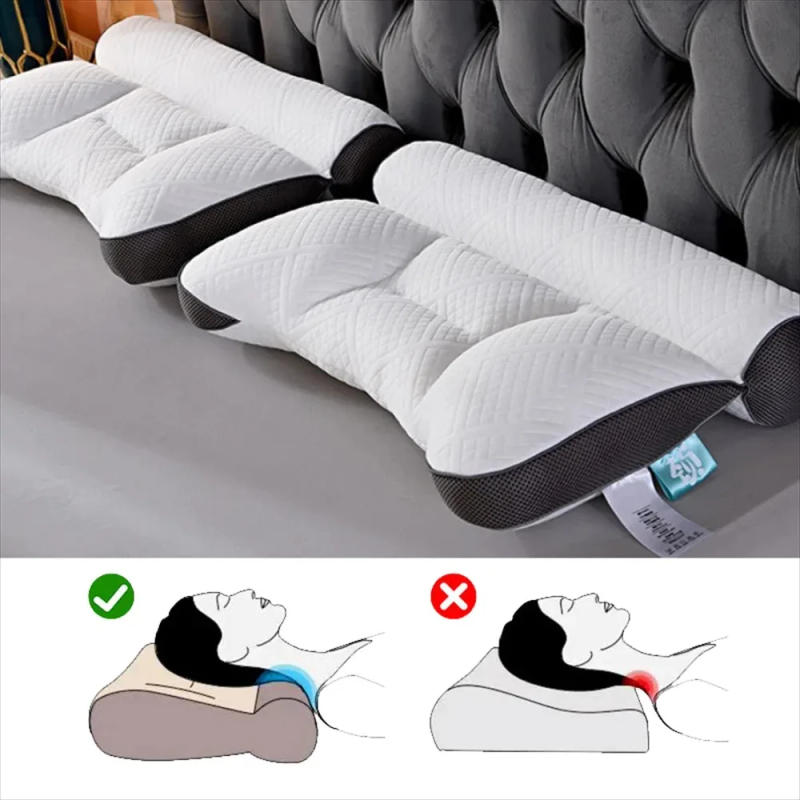 Description Picture 3 of itemMemory Foam Pillow Multifunctional Slow Rebound Shaped Soft Travel Pillow Breathable baby Sleep Pillow Cervical Support Relaxing