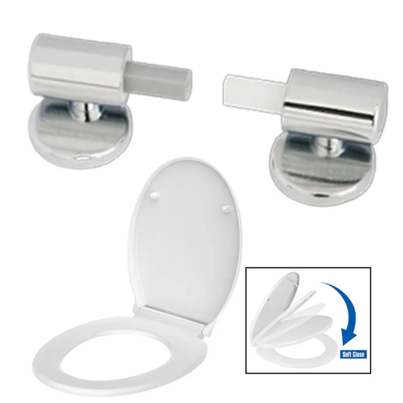 Description Picture 3 of itemToilet Soft Close Hinges Set ABS Toilet Seats Lid Hinges Connector Replacement Toilet Close Hinges Household Tool Accesories