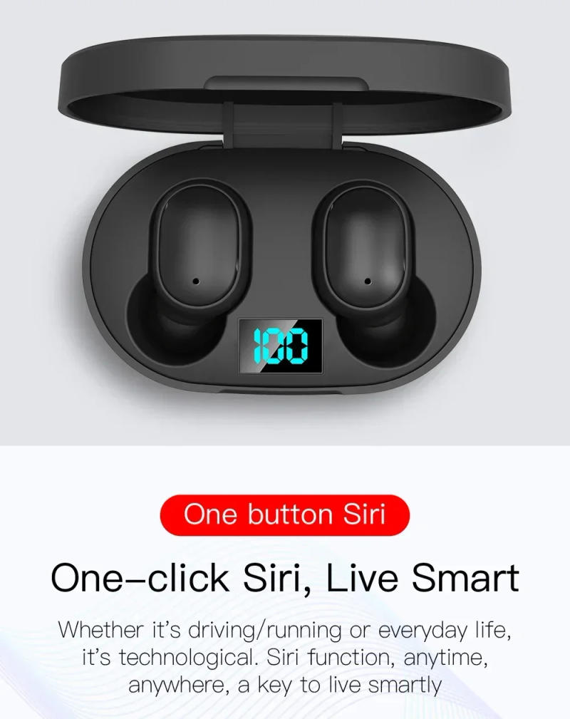 Description Picture 5 of item10 pcs Wholesale E6S TWS Wireless Headphones Bluetooth Earphone 5.0 Stereo Headset Earbuds with Microphone for iPhone Xiaomi