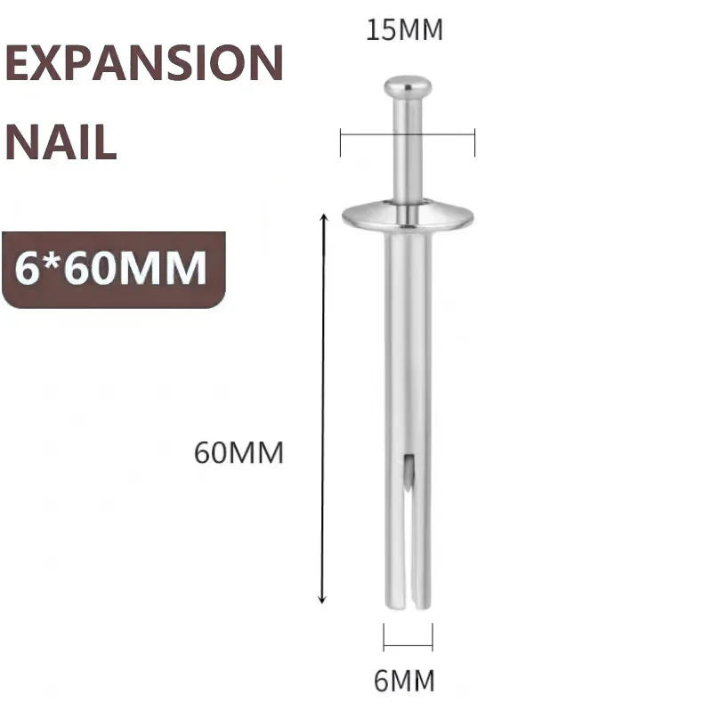 Description Picture 3 of item50pcs M6 Stainless Steel/ Galvanized Steel Nail Cement Screw Expansion Nail Bolt Screw Door Window Nail Fastener