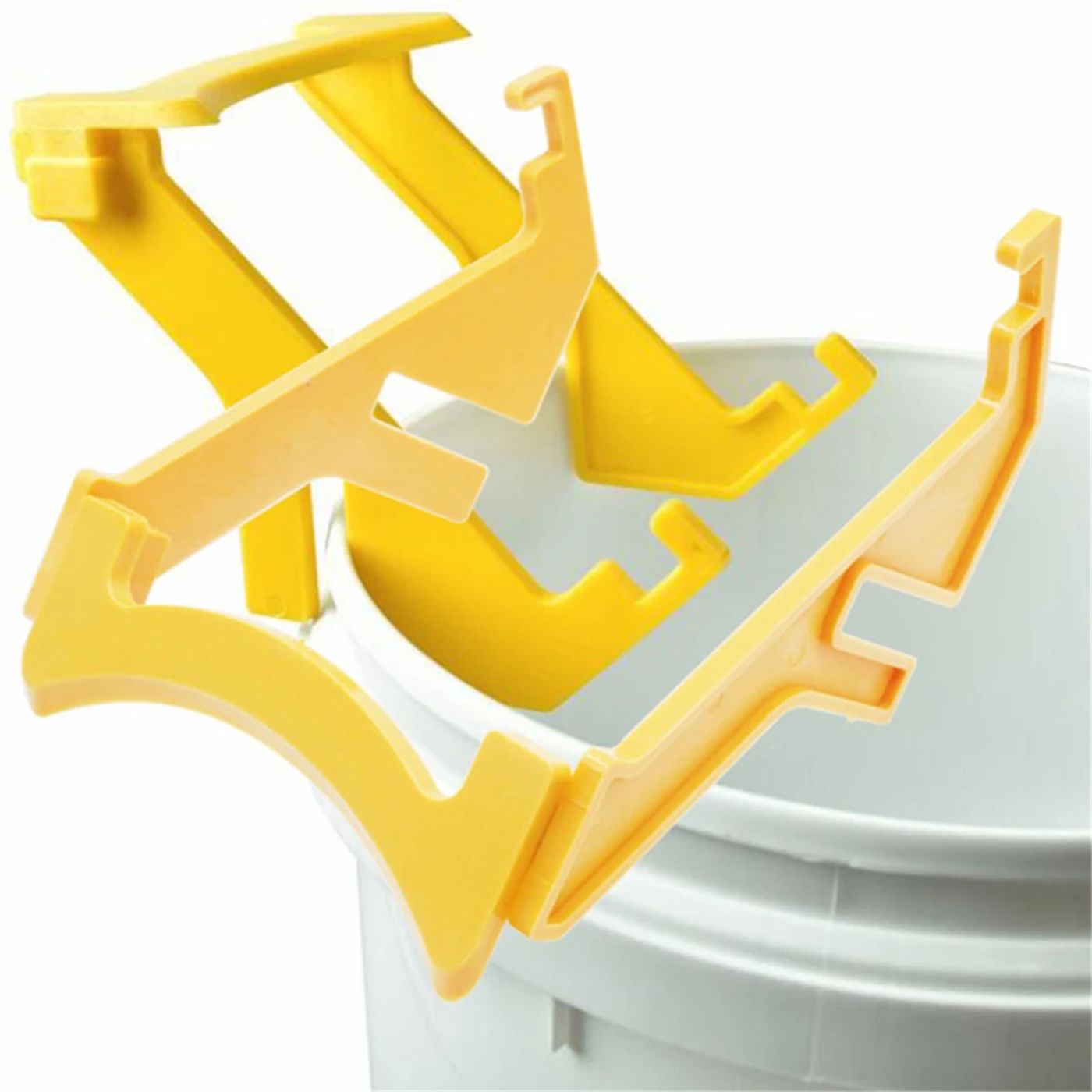 Description Picture 4 of item1 Pc Honey Bucket Holder Beekeeping Tools Honey Jar Plastic Honey Bucket Holder Support Honey Bucket Gripper