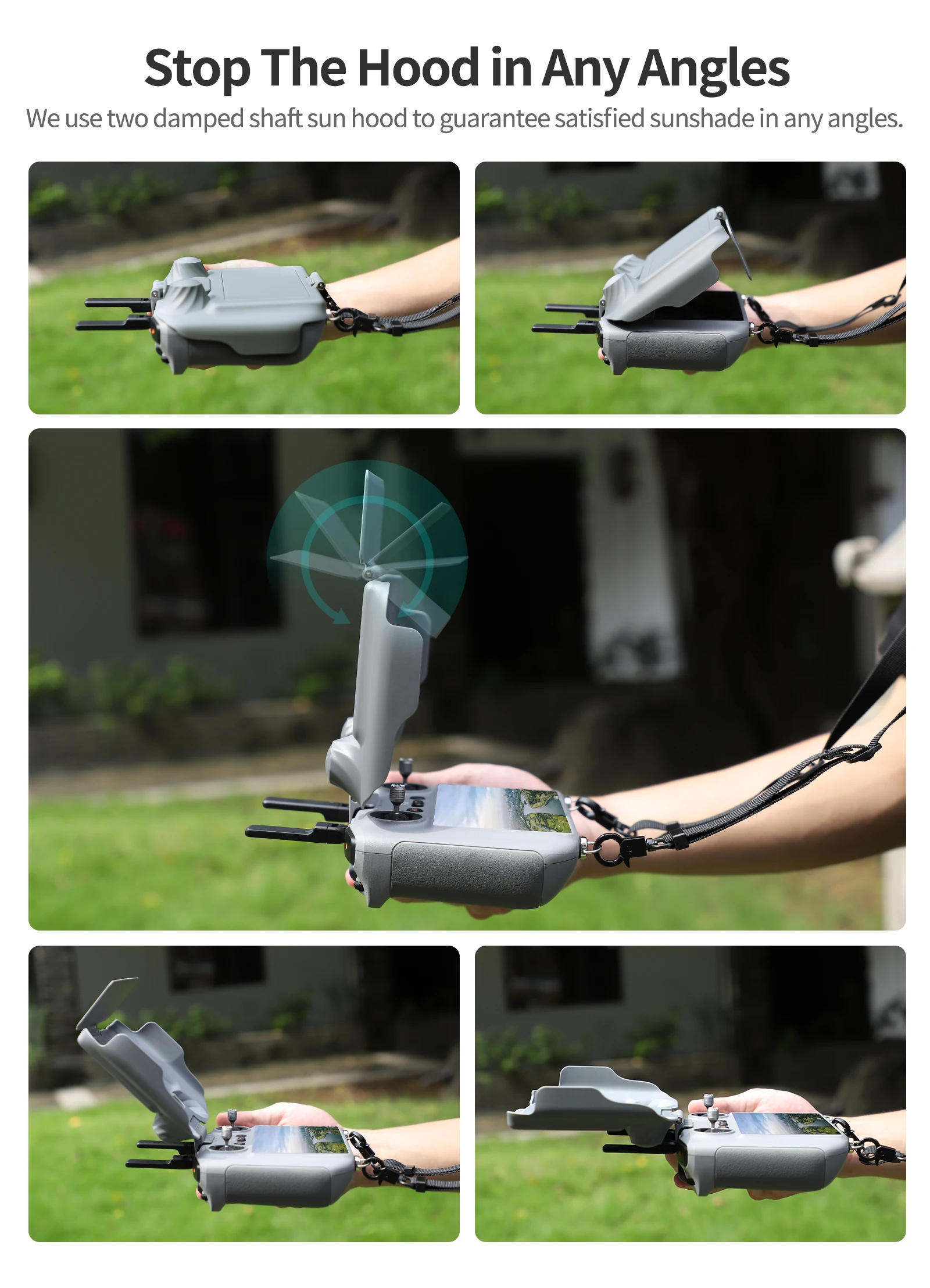 Description Picture 4 of itemAccessories Kit for DJI AIR 3S Propeller Holder Strap RC 2 N3 Controller Silicone Case Landing Gear Motor Guard Lens Cap Filter