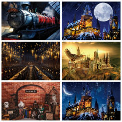 Harry Potter Theme Wizard Background Kids Girls Birthday Party Photography Background Custom Magic Academy Banner Vinyl Photo