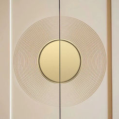 Modern American Semicircle Golden Embedded Cabinet Handle Square Drawer Knob Hardware Furniture Accessories Door Pulls