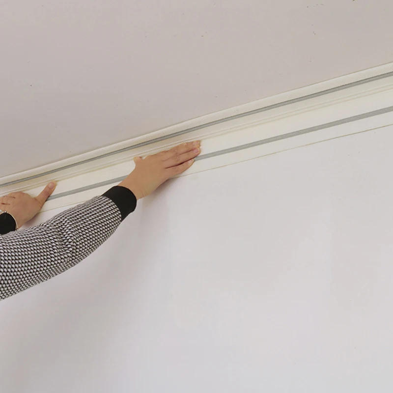 Description Picture 6 of item2.3 M Wall Trim Line Wallpaper Skirting Border Waterproof Anti-collision 3D Pattern Stickers Decor Self-adhesive Foam Border