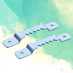 Double Hole Hanging Picture Painting Mirror Frame Saw Tooth Hook Hanger with Screws Metal Frame Hook Hanger Accessories
